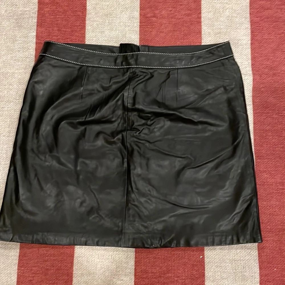 Michael Kors Leather Skirt - Picture 3 of 5